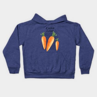 Carrot Lover - Root Vegetables Kids Hoodie